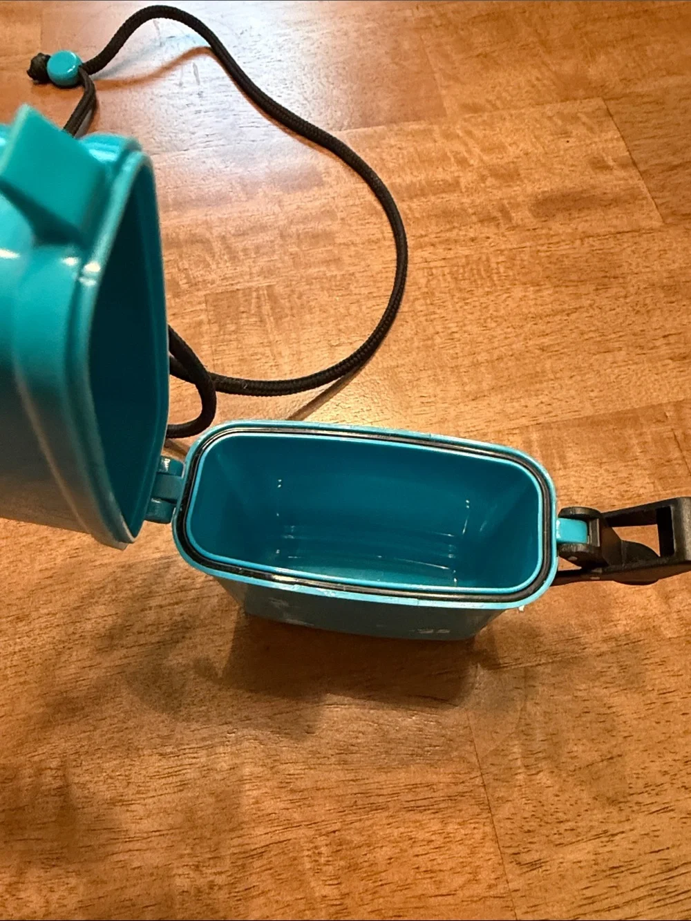 SixFlags Turquoise Waterproof Case for Valuables with Neck Cord